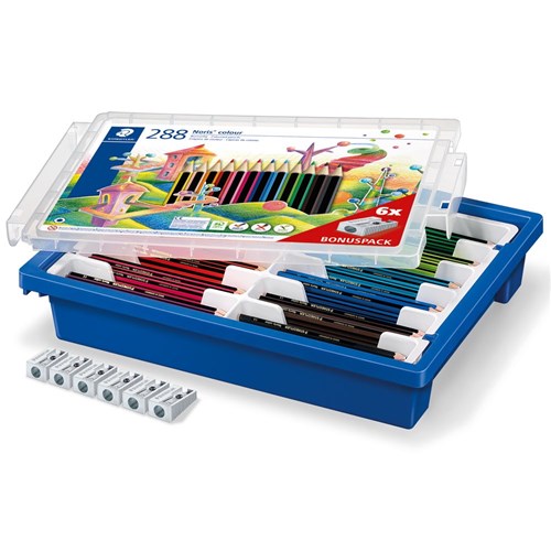 ZSD185 G288 STAEDTLER Noris colour Coloured Pencils Class Pack